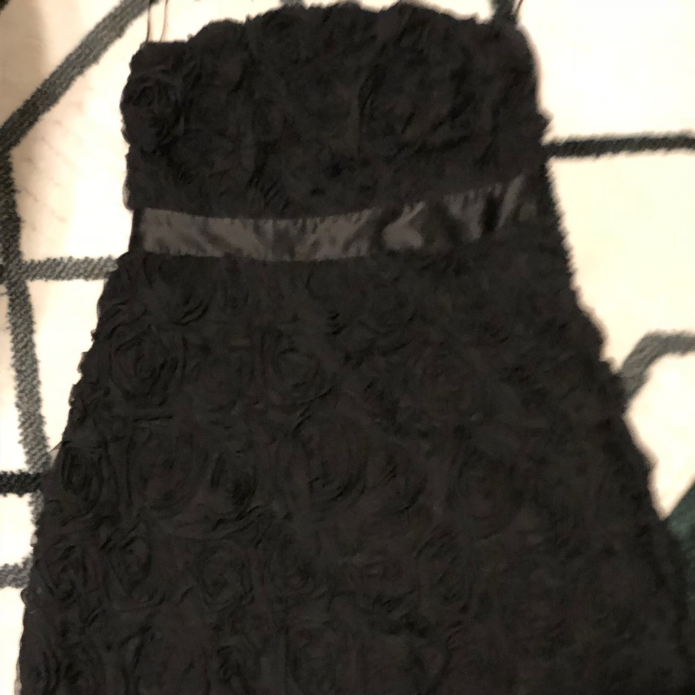 Black floral dress